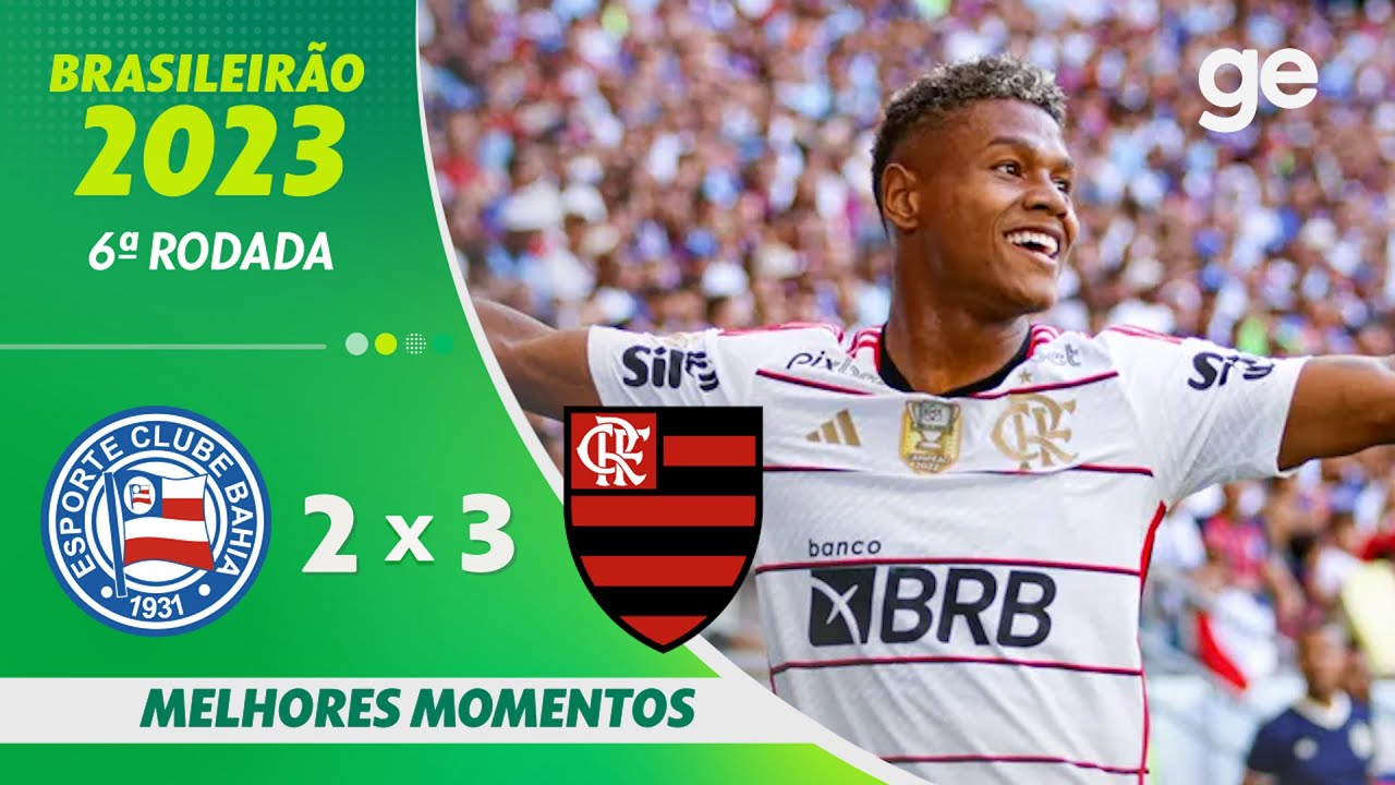 Flamengo massacra o Bahia em noite de ótimo jogo coletivo, três de